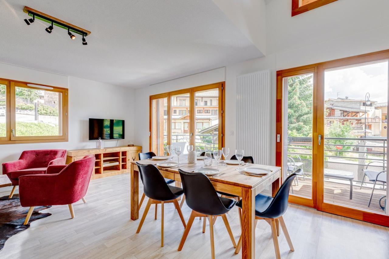 La Poudreuse - Duplex Avec Balcon Vue Montagne - Flumet Ngoại thất bức ảnh