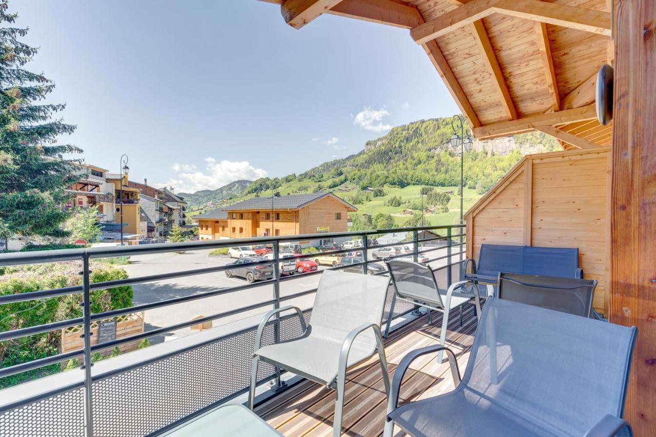 La Poudreuse - Duplex Avec Balcon Vue Montagne - Flumet Ngoại thất bức ảnh