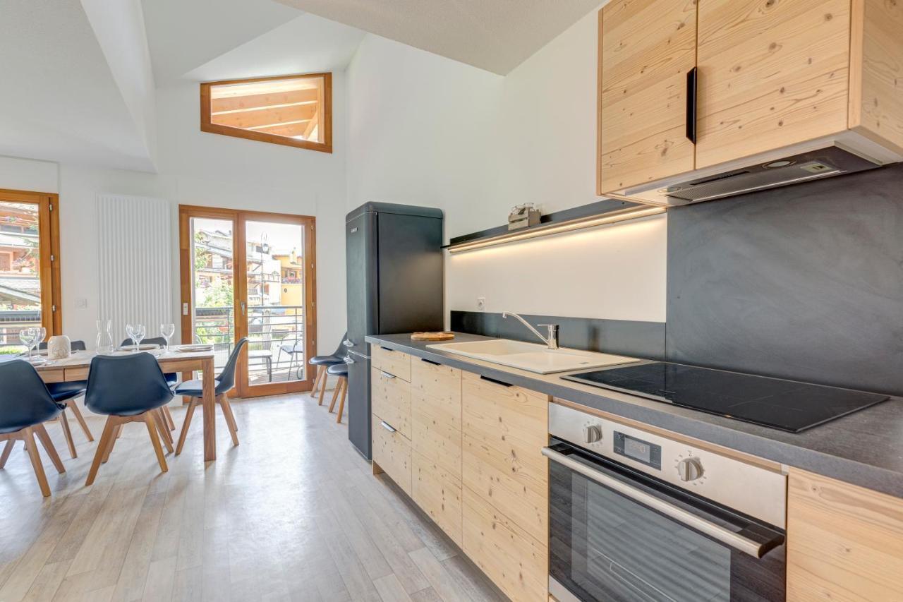 La Poudreuse - Duplex Avec Balcon Vue Montagne - Flumet Ngoại thất bức ảnh