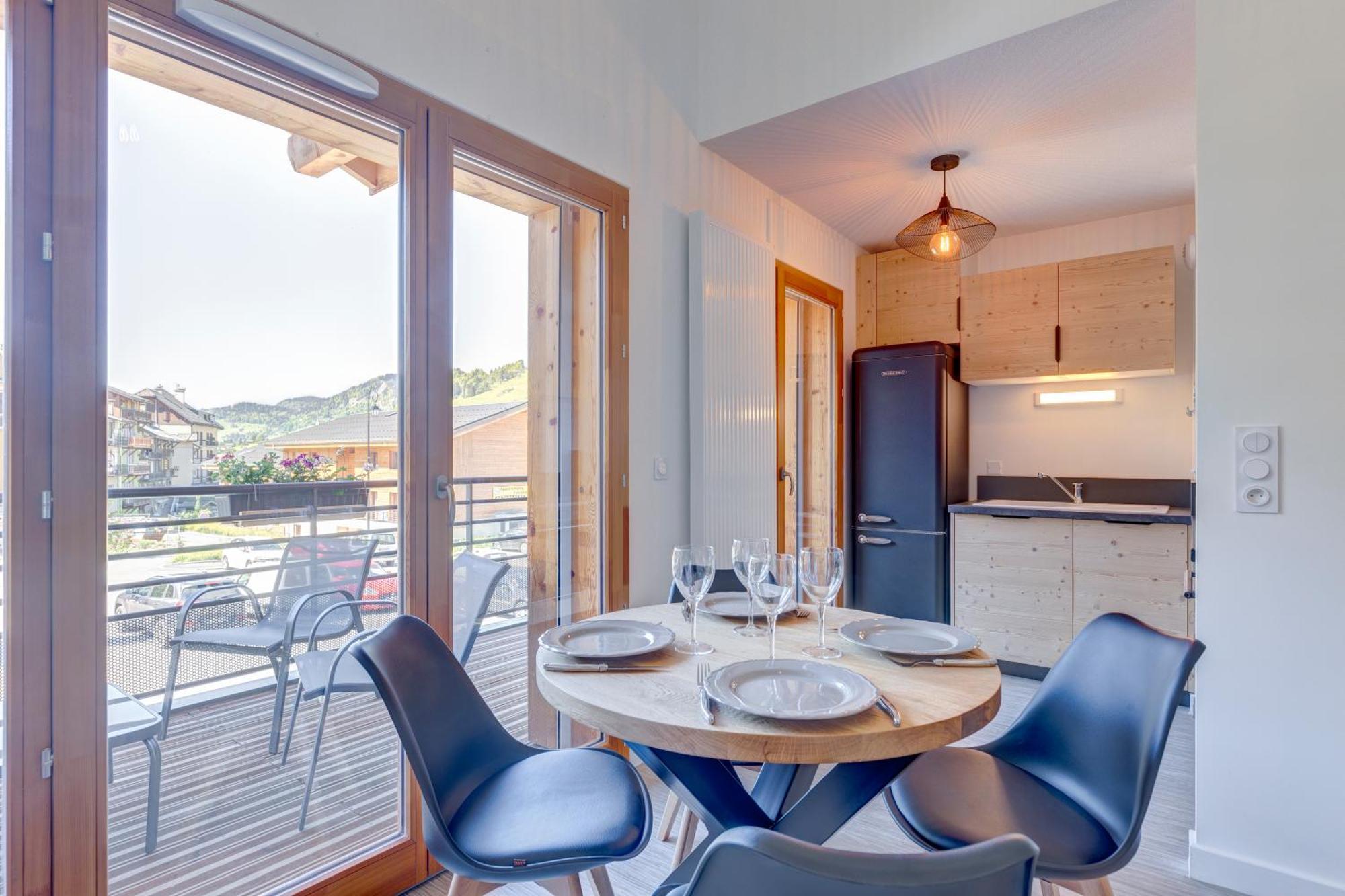 La Poudreuse - Duplex Avec Balcon Vue Montagne - Flumet Phòng bức ảnh